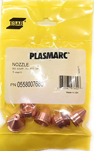 ESAB 0558007680 Plasma Nozzle 90 AMP, Pack of (5)