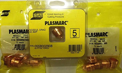 ESAB 0558002908, Nozzle 40 Amp, Pack of (5)