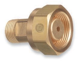 Western Enterprises Brass Cylinder Adaptors, CGA-520 B Tank Acetylene To CGA-200 MC Acetylene - 1 Piece